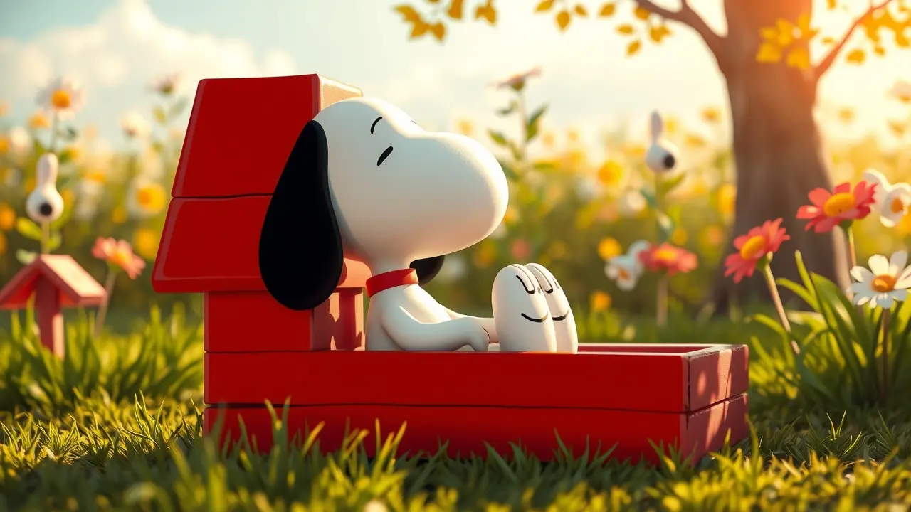Sonhar com Snoopy: Descubra o Significado e as Mensagens Ocultas Snoopy deitado na casinha vermelha