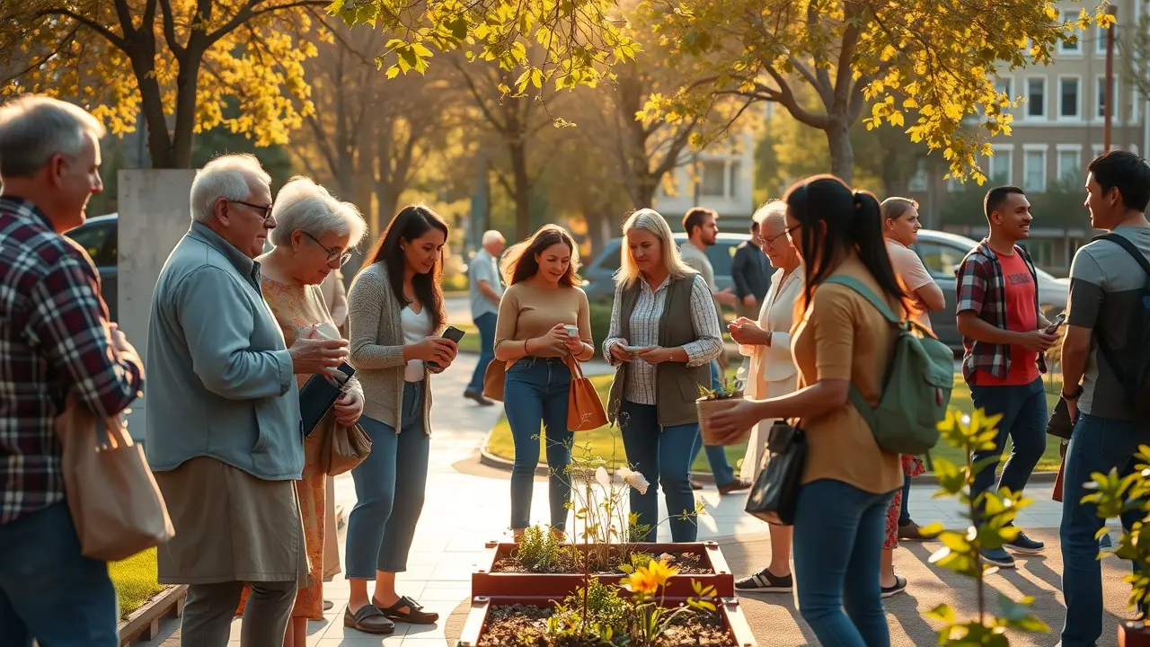 Sonhar com Solidariedade: Desvendando o Significado e as Mensagens do Subconsciente Pessoas ajudando umas às outras em um parque ensolarado.