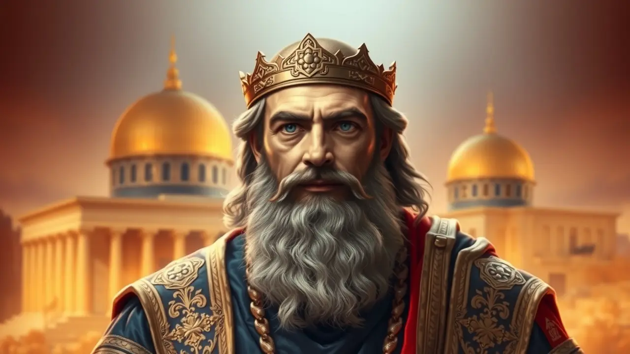 Sonhar com Salomão: Decifre os Significados e Simbolismos Rei Salomão em vestes reais
