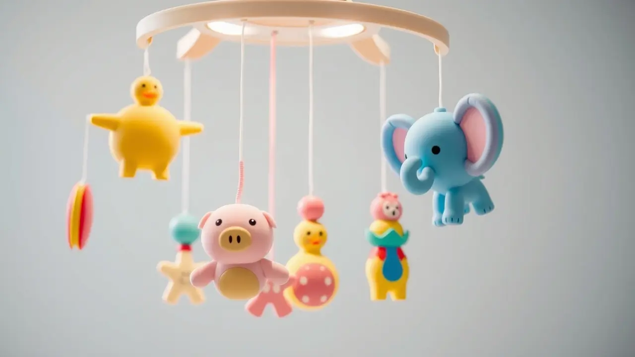 Sonhar com Sonajero: Descubra o Significado e as Interpretações! Móbile de bebê com sonajeros coloridos