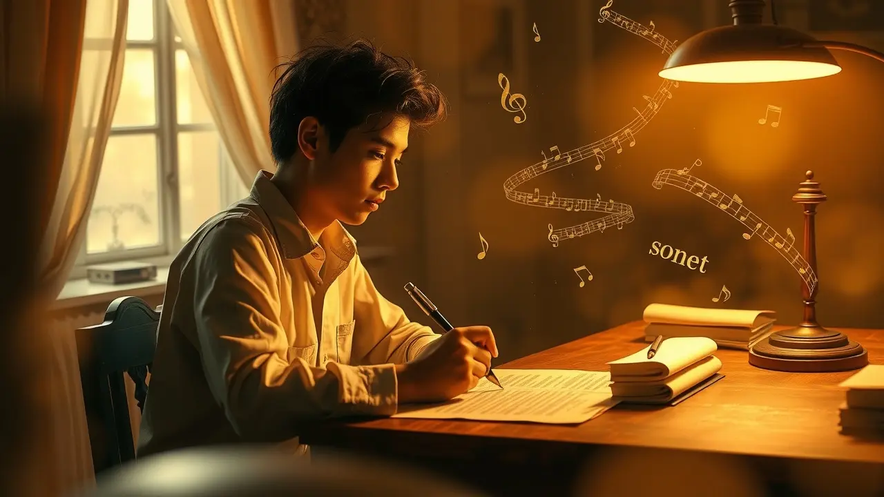 Sonhar com Soneto: Descubra o Significado e as Mensagens Ocultas Pessoa escrevendo soneto em sonho