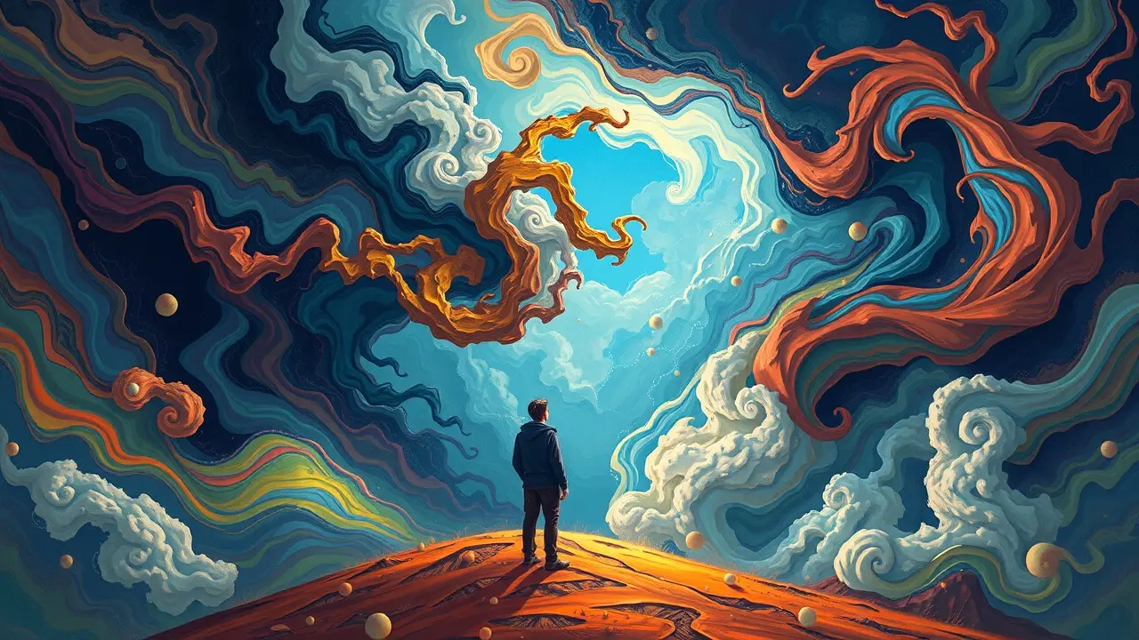 Significado de Sonhar com Sonhar: Desvendando os Mistérios Oníricos Interpretação de sonho com paisagem onírica.