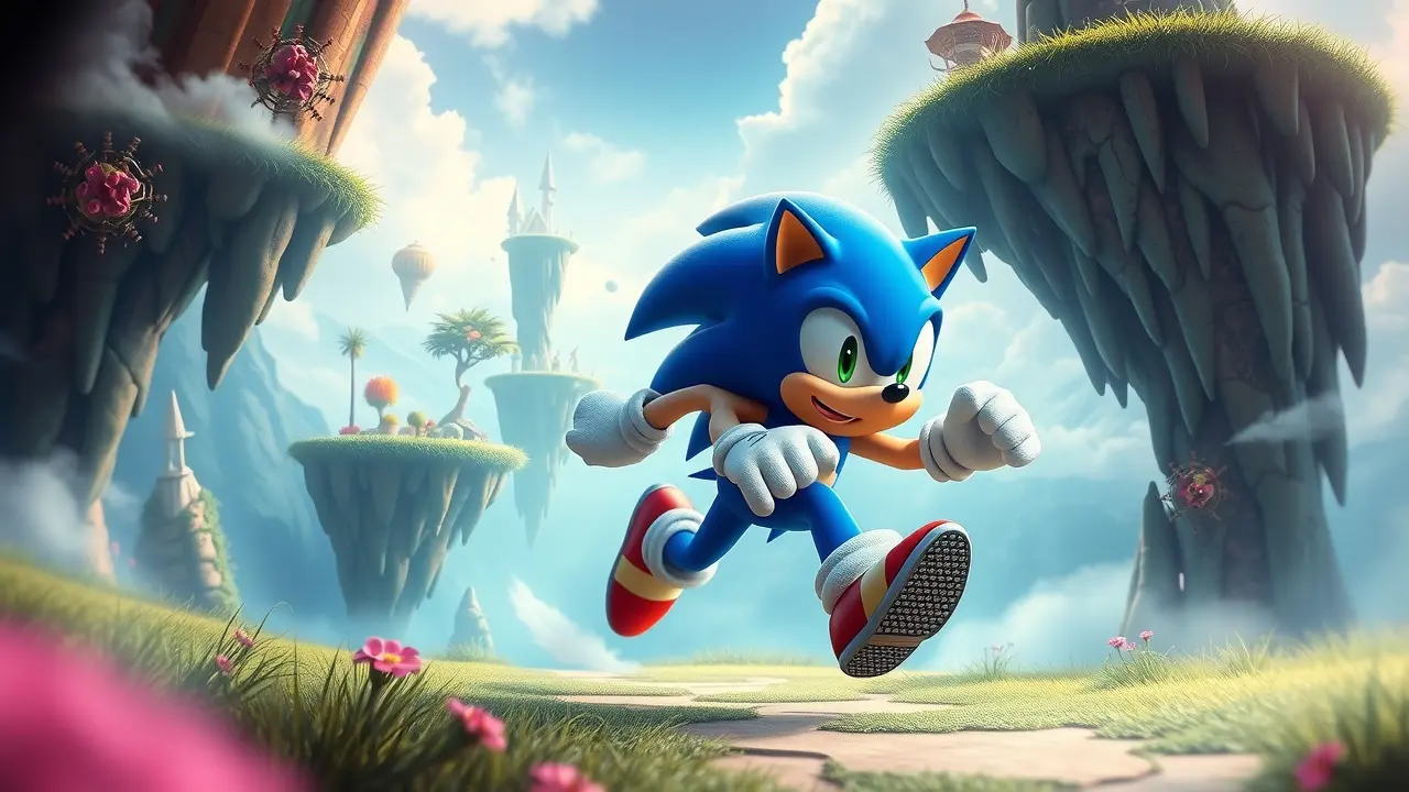 Sonhar com Sonic: Descubra o Significado e as Interpretações! Sonic correndo em um sonho colorido e vibrante