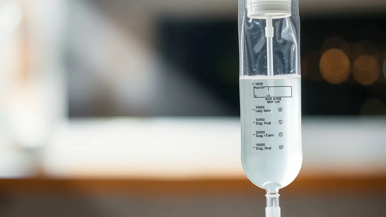 Soro translúcido brilhando suavemente.