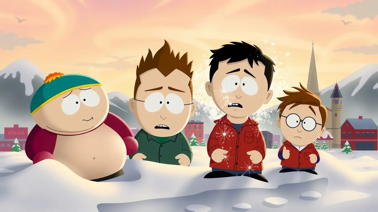 Sonho com South Park com Cartman, Stan, Kyle e Kenny
