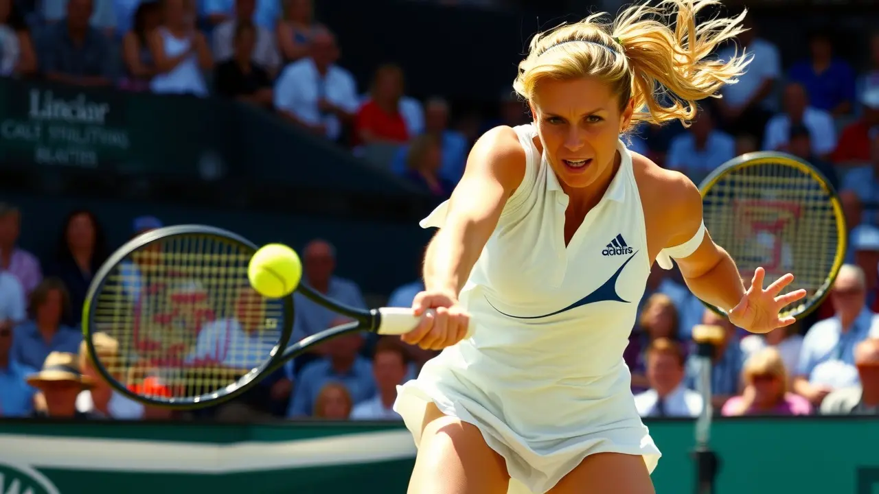 Steffi Graf jogando tênis