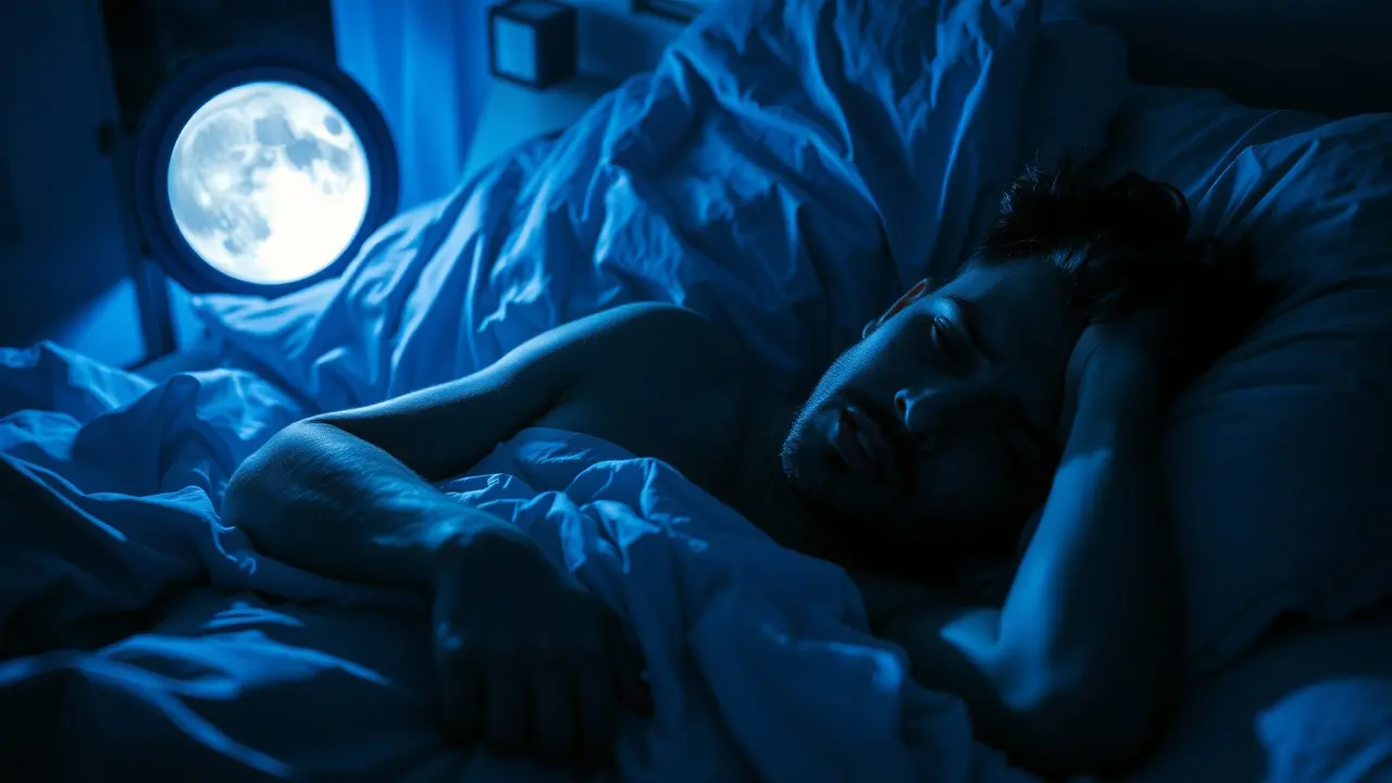 Significado de Sonhar com Suas Principais Preocupações Pessoa inquieta na cama, refletindo preocupações