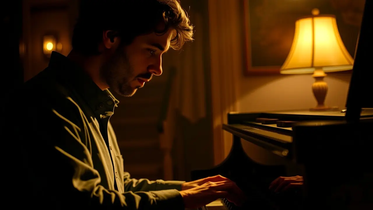 Sufjan Stevens tocando piano em sonho