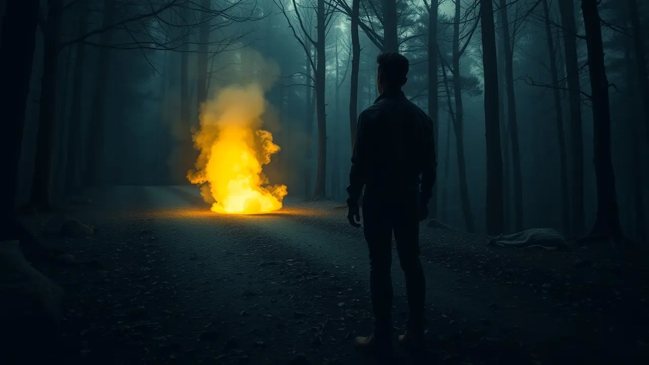 Significado de Sonhar com Sulfeto: Interpretações e Simbolismos Pessoa numa encruzilhada com brilho sulfuroso