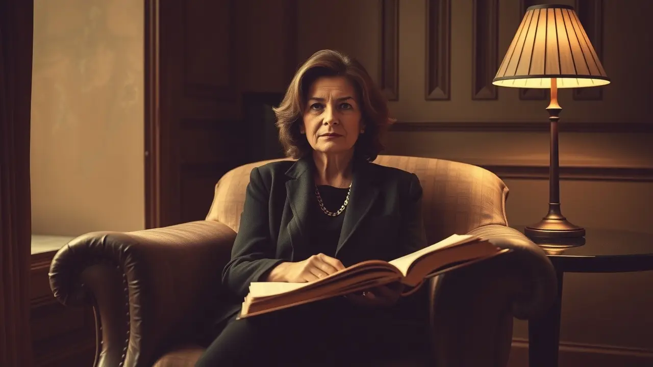 Sonhar com Susan Sontag: Desvende os Significados Ocultos Susan Sontag em pose intelectual.