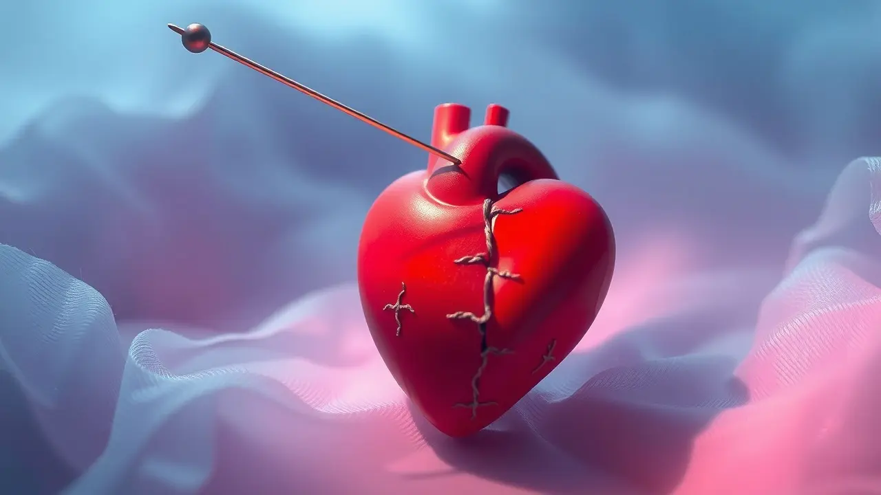 Suturando um coração partido