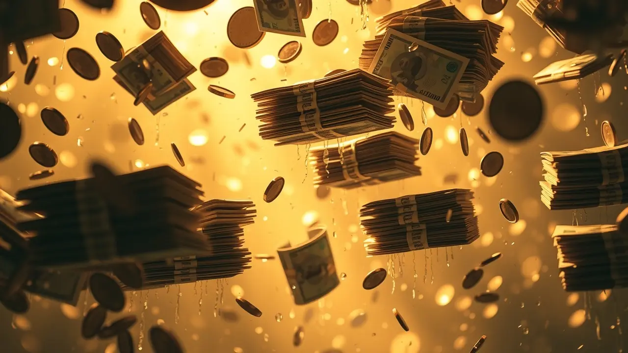 Significado de Sonhar com Dinheiro: Uma Análise Detalhada Sonho com dinheiro: notas e moedas flutuando.