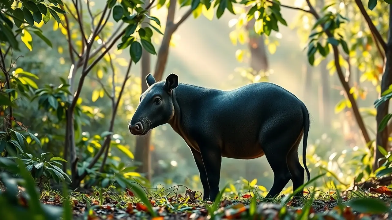 Significado de Sonhar com Tapir: Desvende os Mistérios! Tapir na floresta