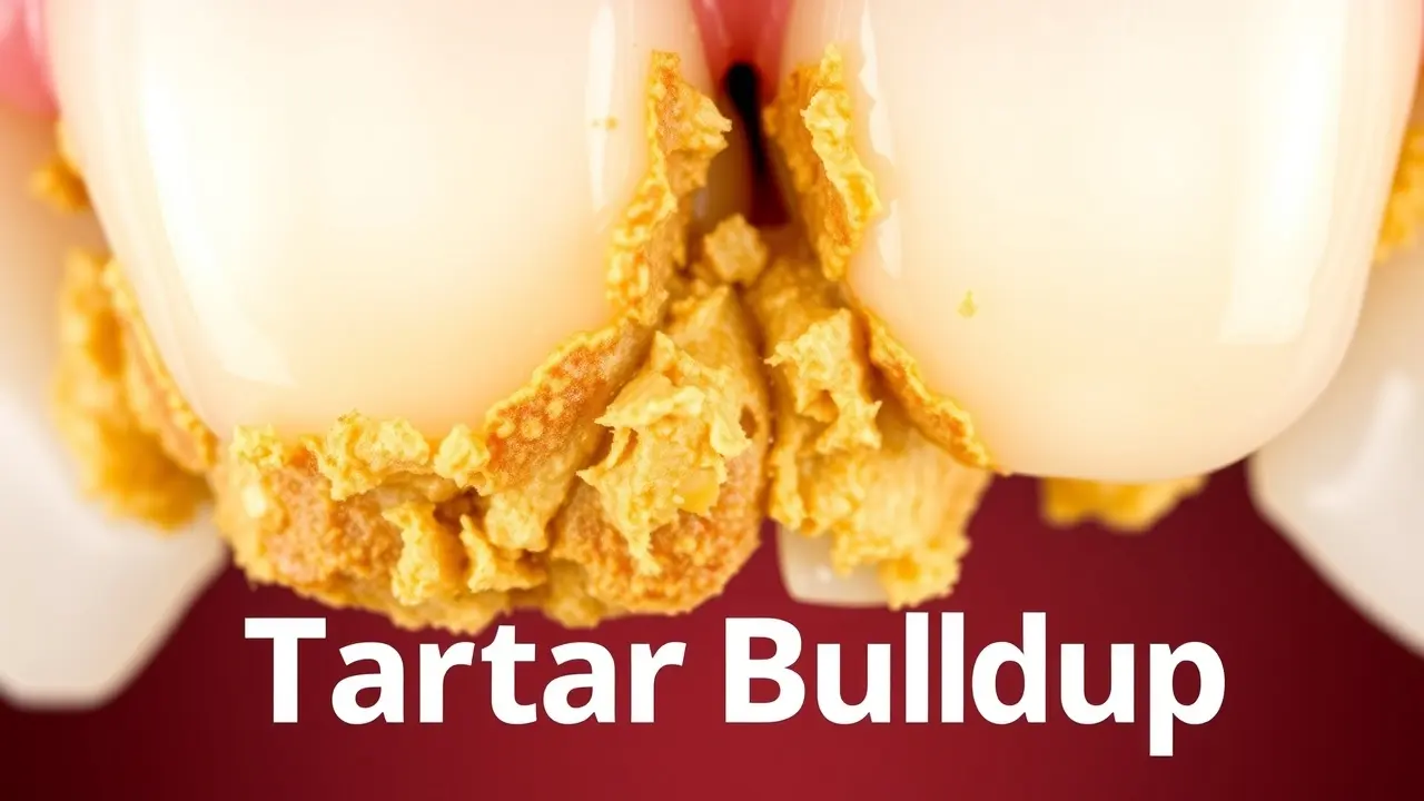 Dentes com tártaro visível