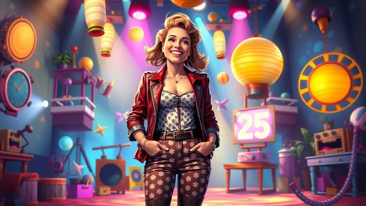 Tatá Werneck sorrindo em um palco de sonho