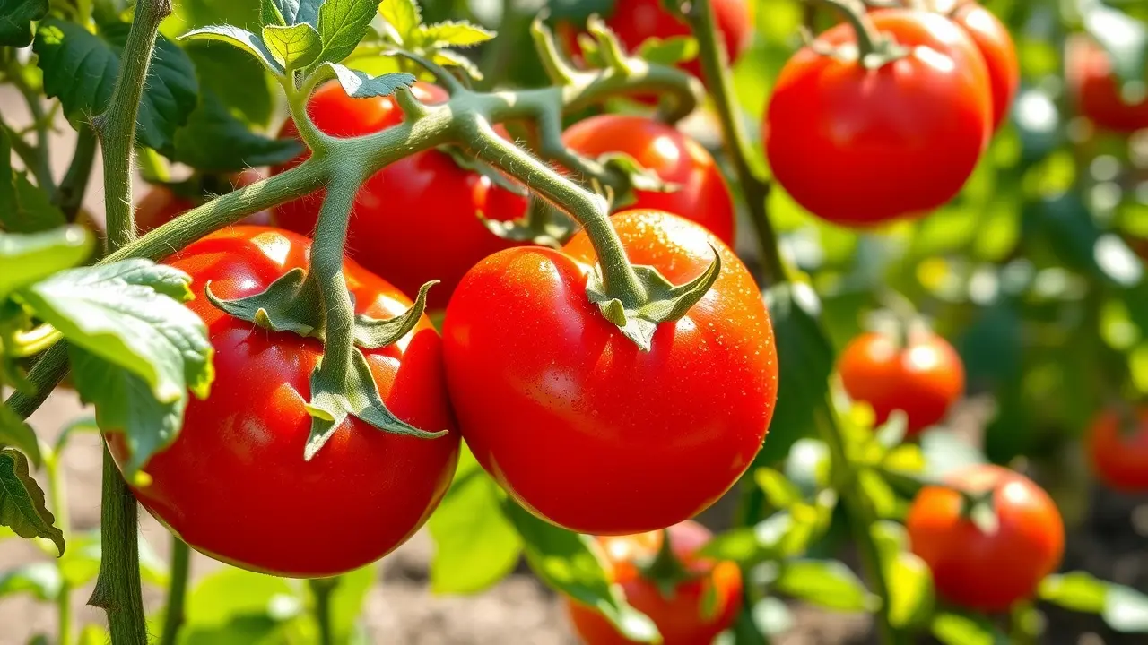 Significado de Sonhar com Tomate: Descubra as Mensagens do seu Subconsciente Tomates vermelhos maduros em videira.