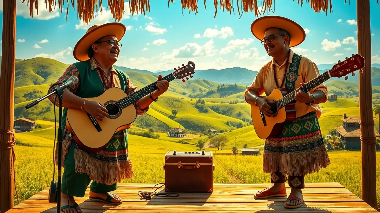 Sonhar com Tonico e Tinoco: Descubra o Significado e as Mensagens Ocultas Tonico e Tinoco em palco sertanejo