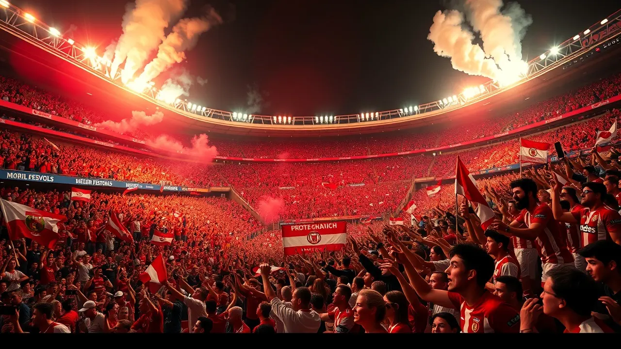 Sonhar com Torcida: Descubra o Significado Oculto! Torcida vibrante em estádio de futebol