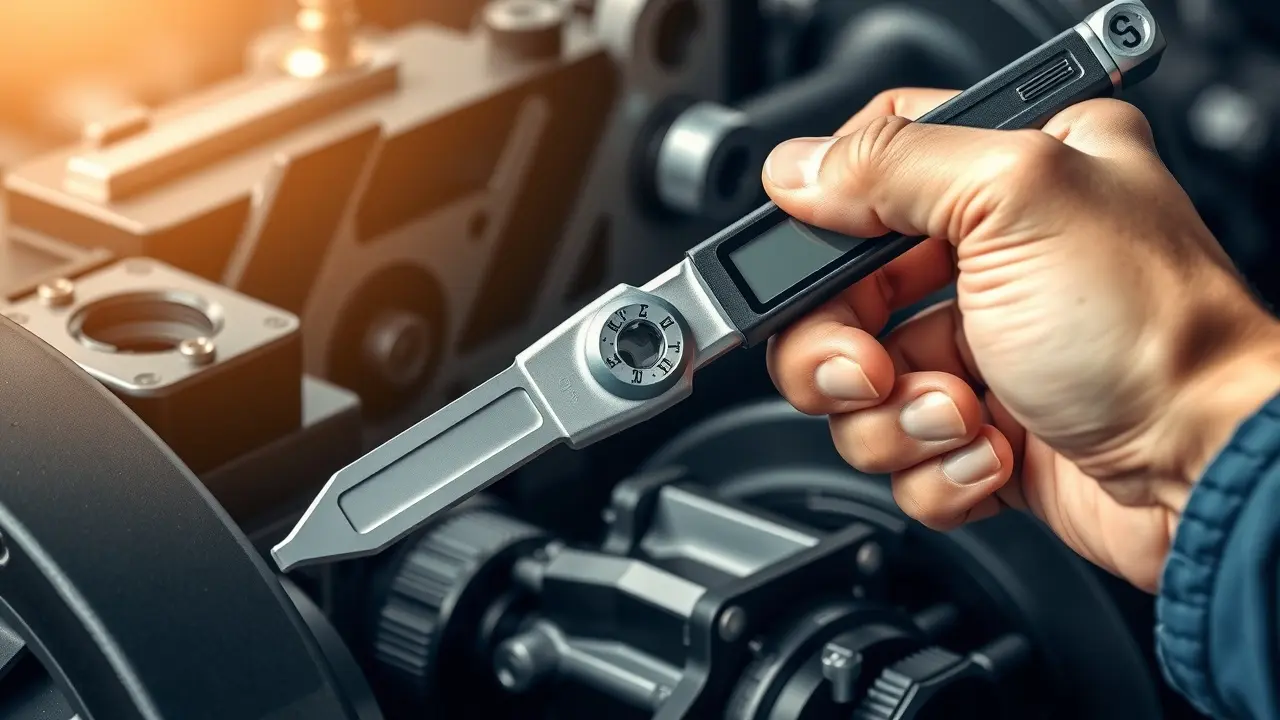 Sonhar com Torque: Descubra o Significado e as Interpretações Apertando parafuso com chave de torque.