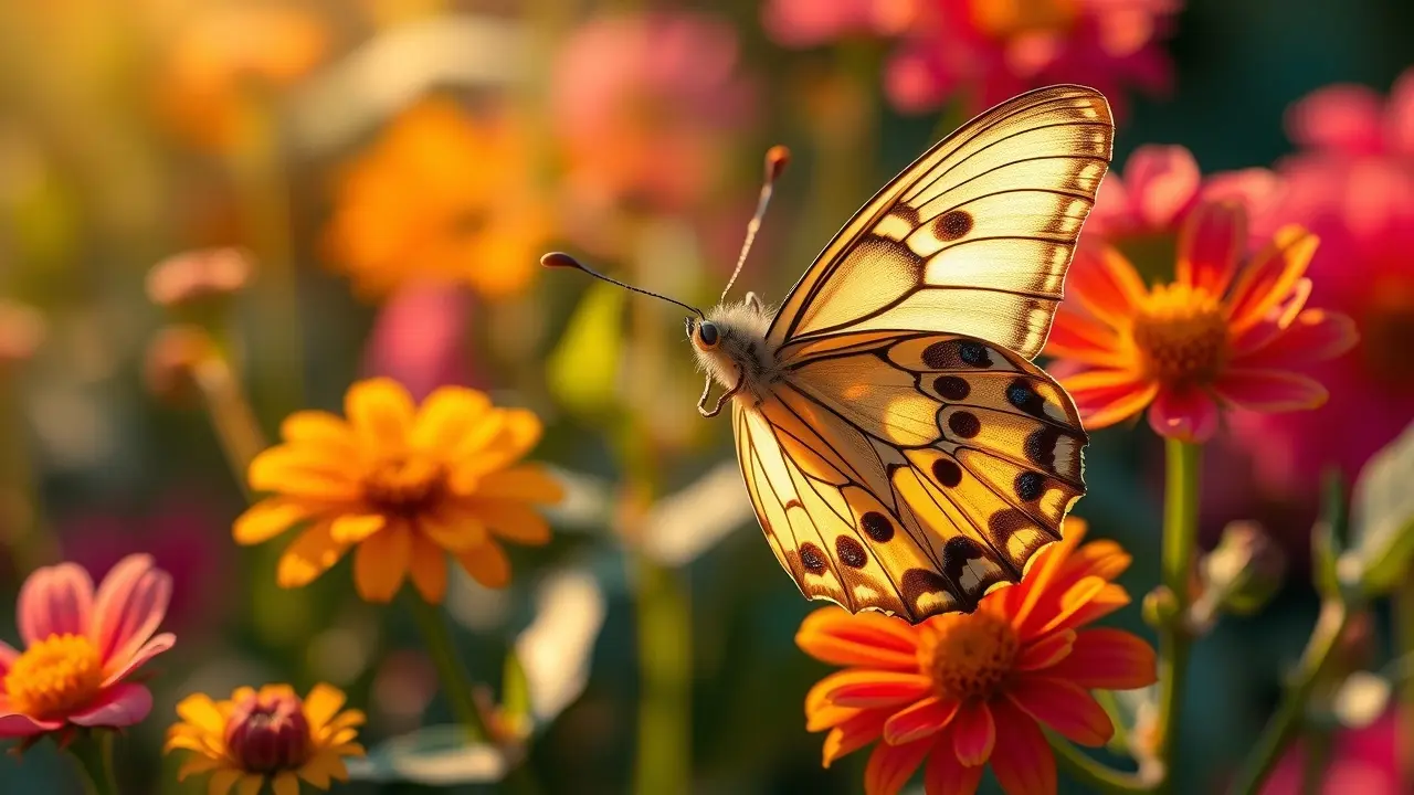 Lagarta se transformando em borboleta, simbolizando transformação e renovação.