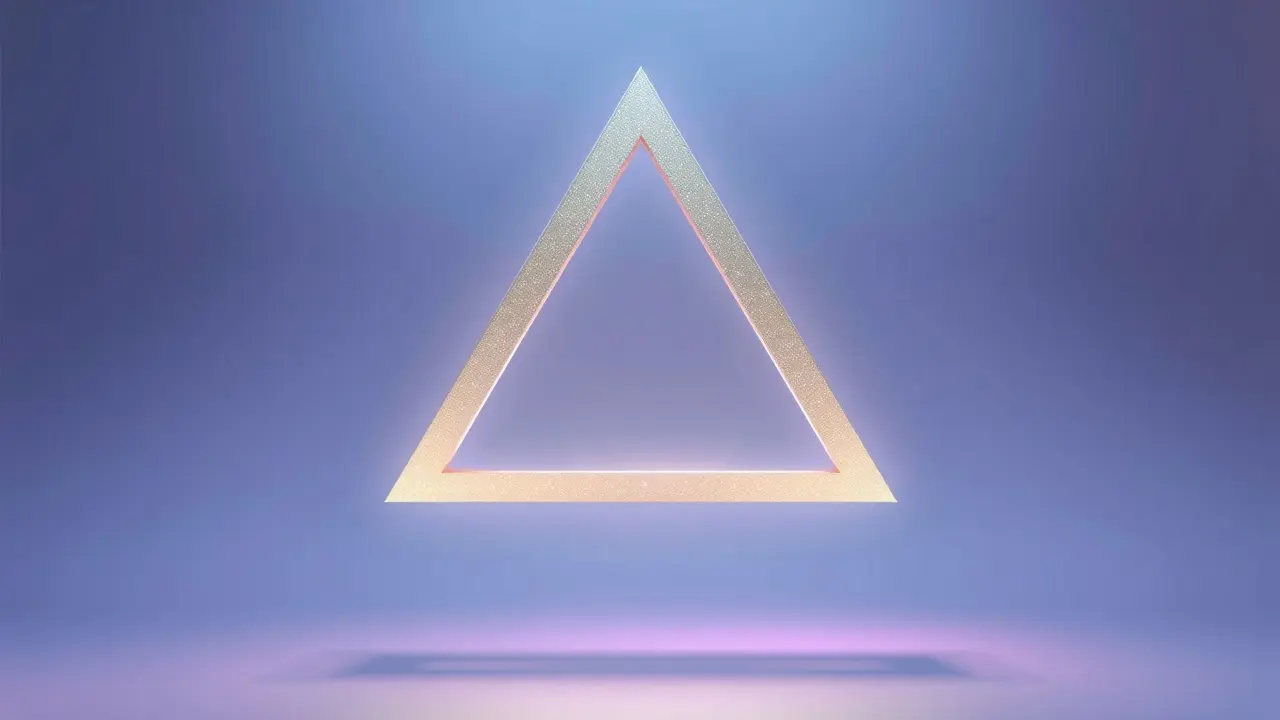 Sonhar com Trígono: Desvende os Significados e Simbolismos Trígono flutuante em espaço sereno