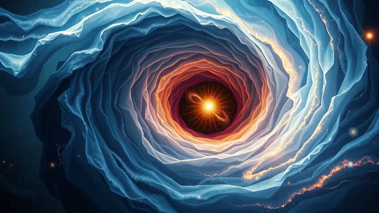 Representação artística do conceito de Tzimtzum.