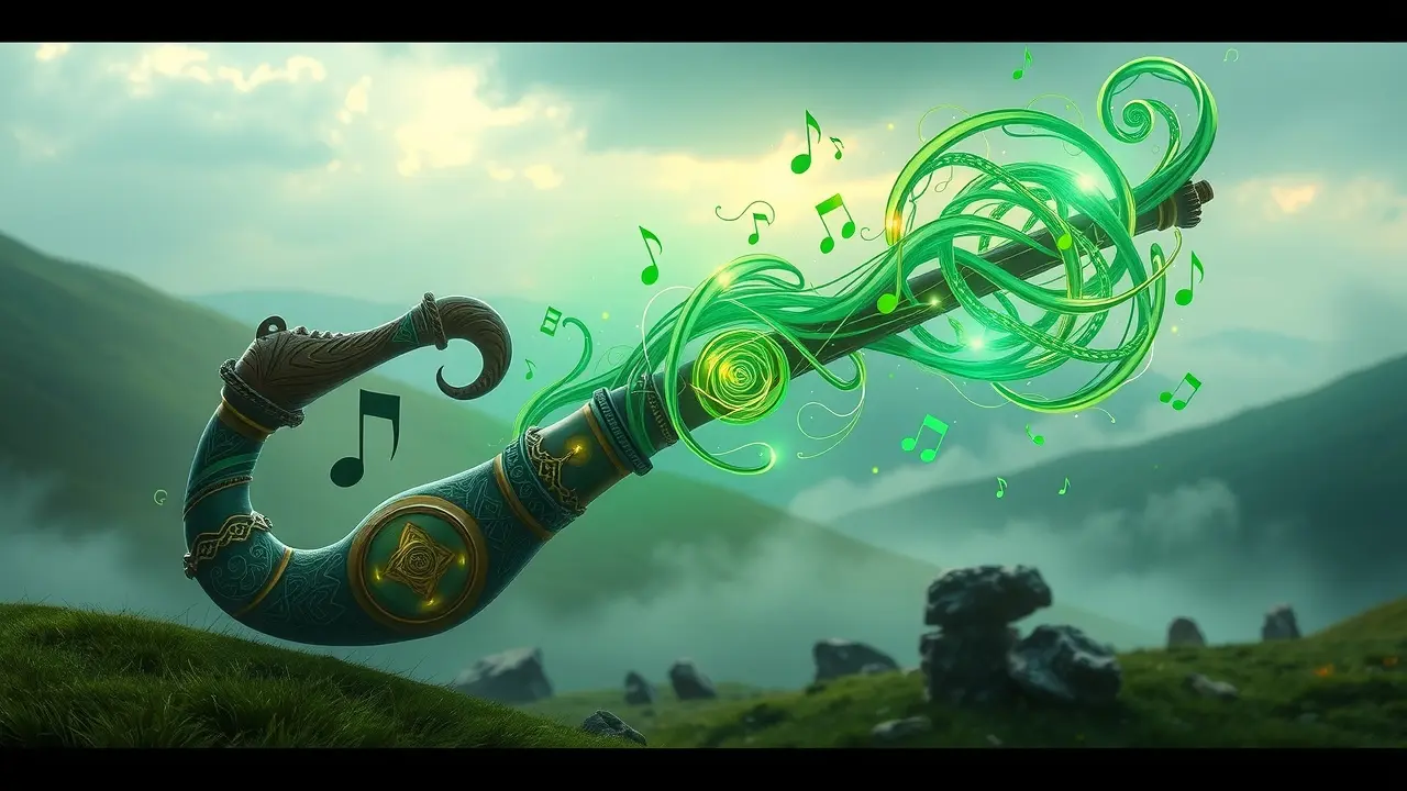 Sonho com gaita de foles irlandesa.