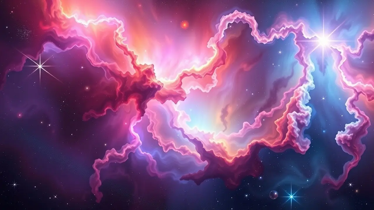 Sonhar com Universo: Desvende os Significados Ocultos Nebulosa colorida representando o universo