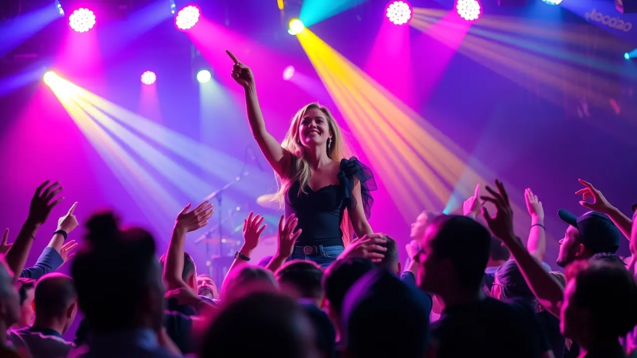 Sonhar com Valeska: Descubra o Significado e as Interpretações Valeska Popozuda cantando no palco em show vibrante.