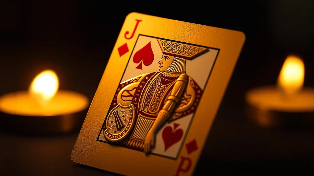 Valete de Ouros brilhando