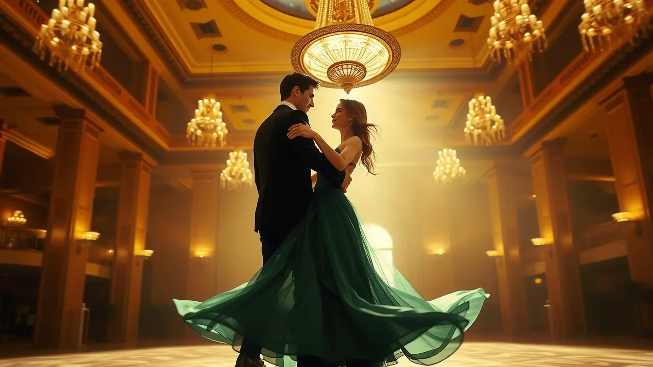 Sonhar com Valsa: Descubra os Significados Ocultos e Suas Interpretações Casal dançando valsa em um salão iluminado