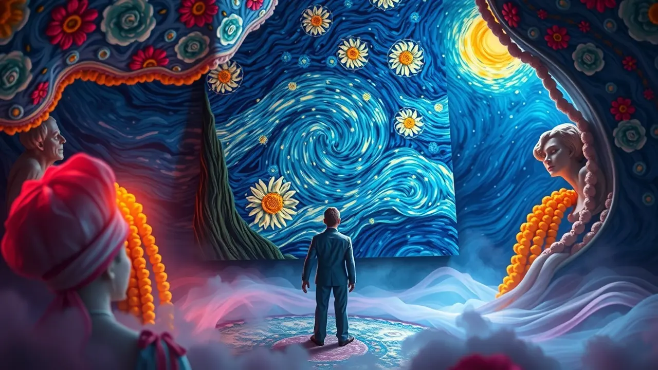 Sonho com Van Gogh: Expressão criativa e emocional.