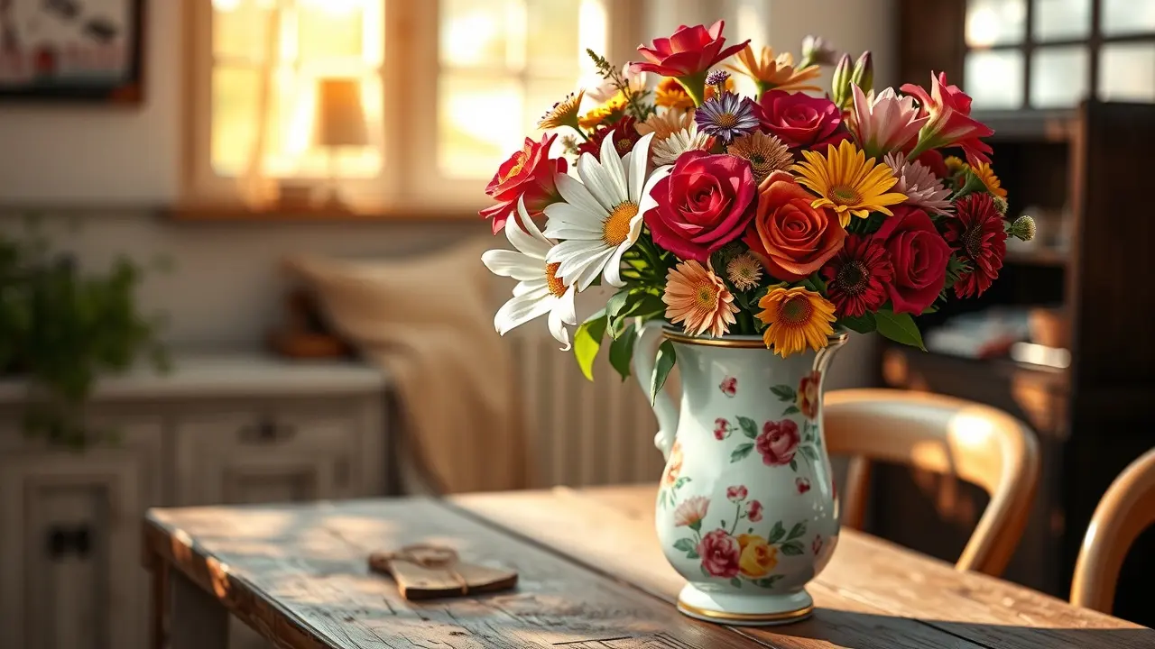 Significado de Sonhar com Vaso: Descubra as Mensagens Ocultas Vaso de cerâmica decorado com flores coloridas