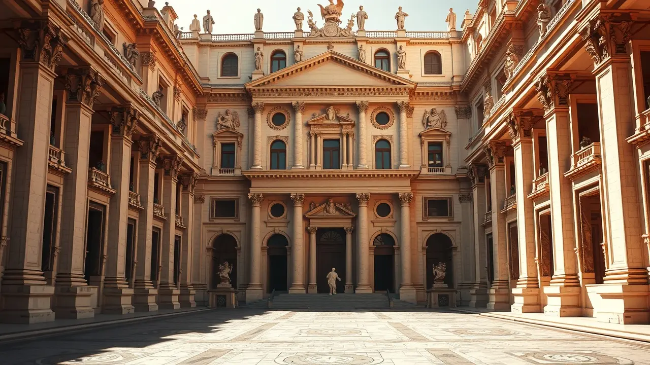 Significado de Sonhar com o Vaticano: Decifre os Símbolos Pátio ensolarado do Vaticano