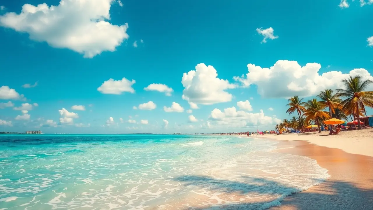 Sonho com praia ensolarada no verão