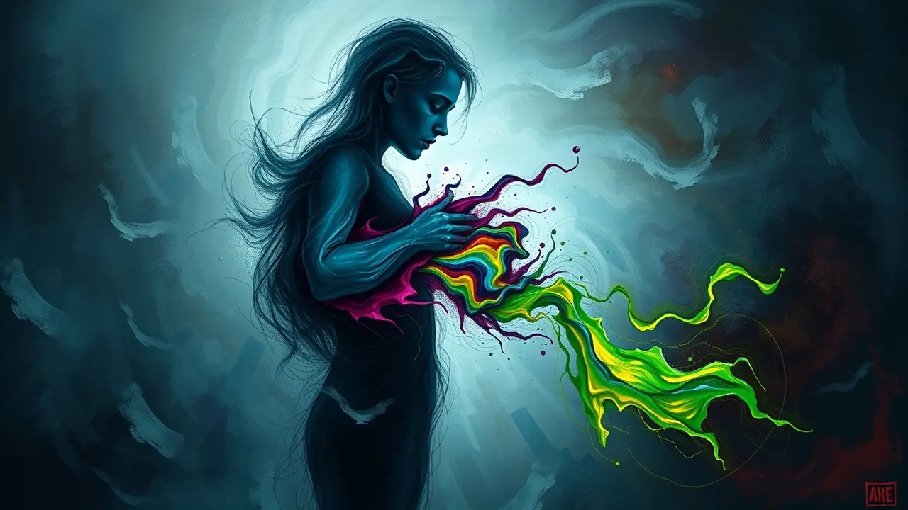 Interpretação simbólica do sonho com vômito.