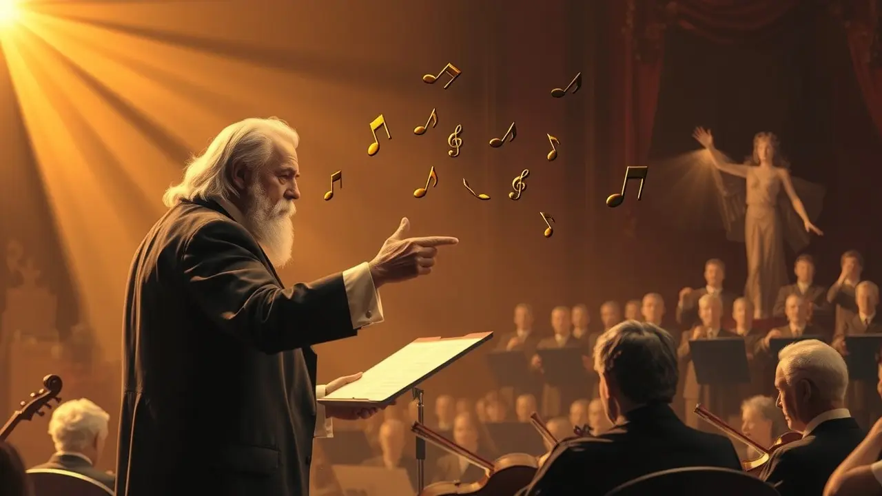 Sonhar com Wagner: Descubra o Significado e as Interpretações! Sonho com Richard Wagner conduzindo orquestra