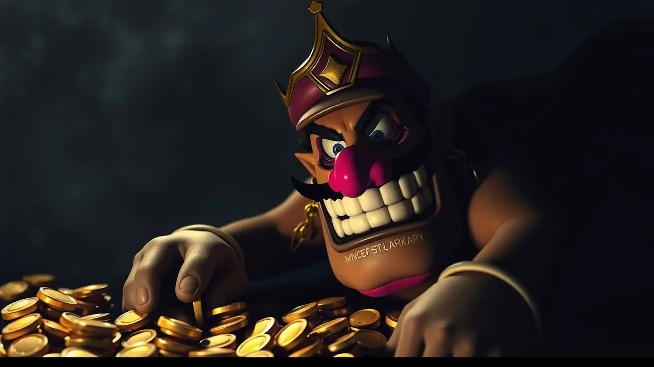 Sonho com Wario e moedas de ouro