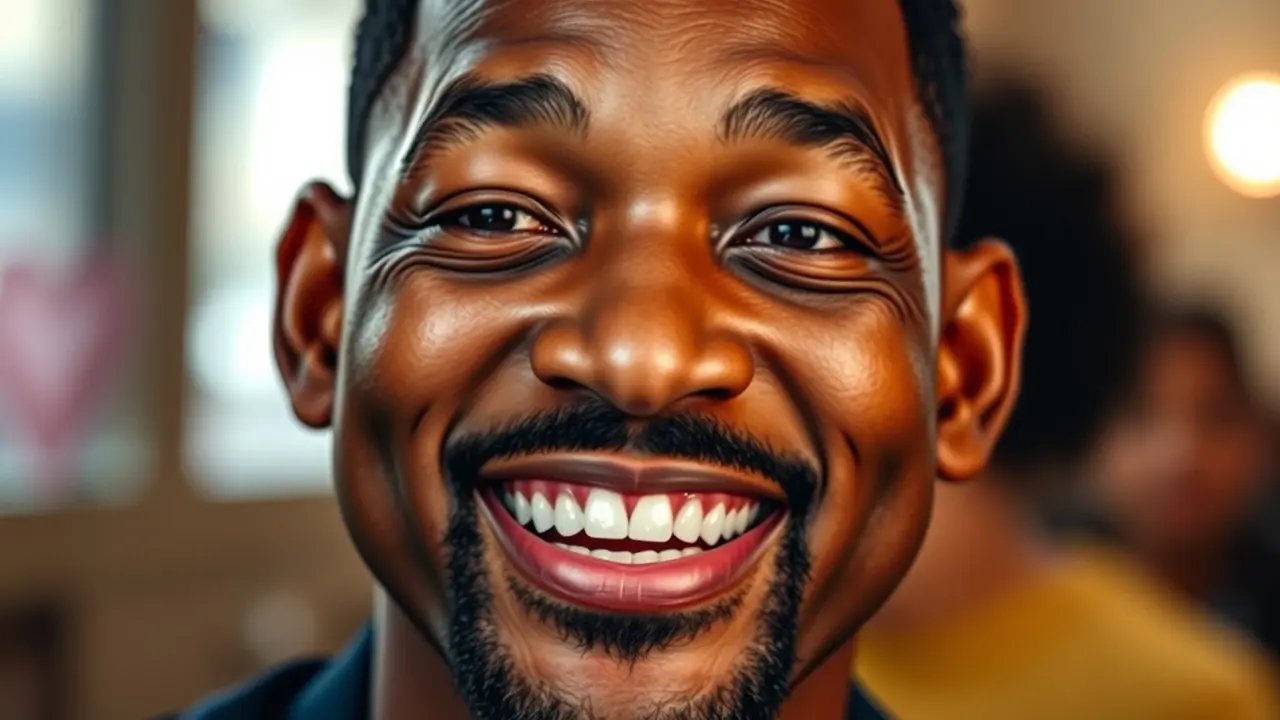 Homem sorrindo: Sonhar com Will Smith