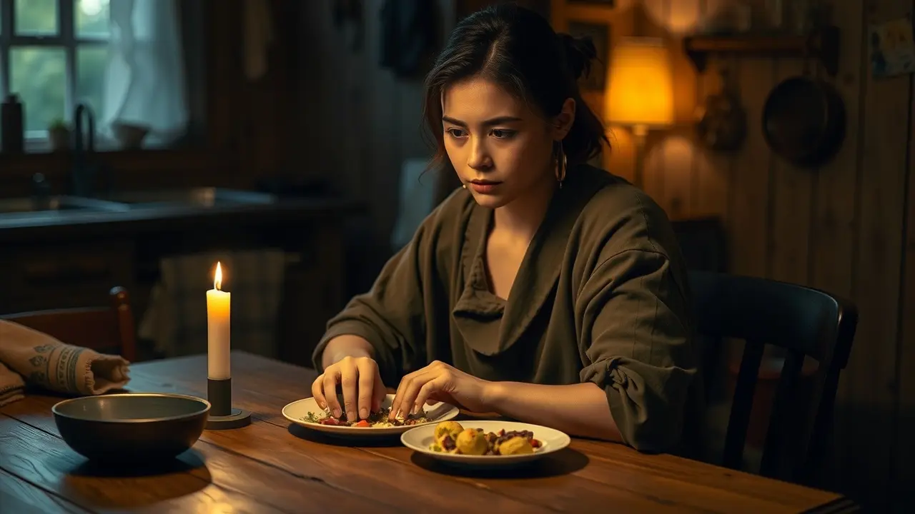 Sonhar com Xepa: Descubra o Significado e as Interpretações Pessoa refletindo sobre a xepa à luz de velas