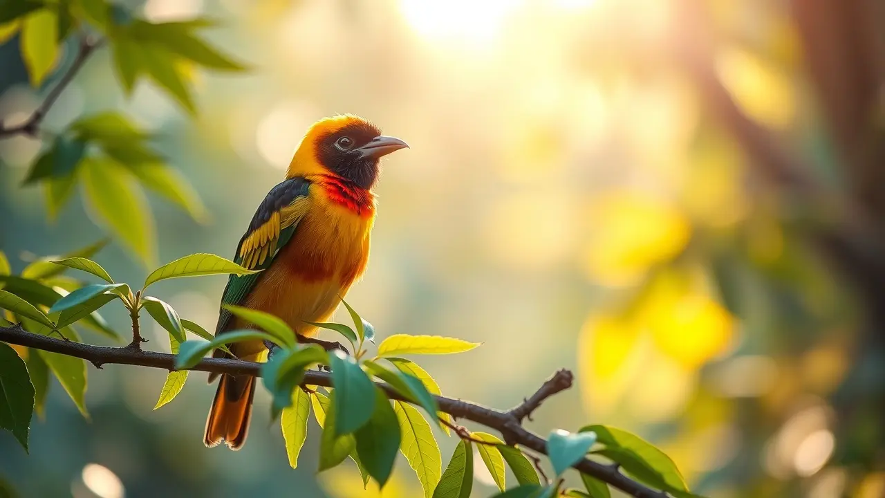 Sonhar com Xexéu: Descubra o Significado e as Mensagens Ocultas Xexéu colorido em galho verde