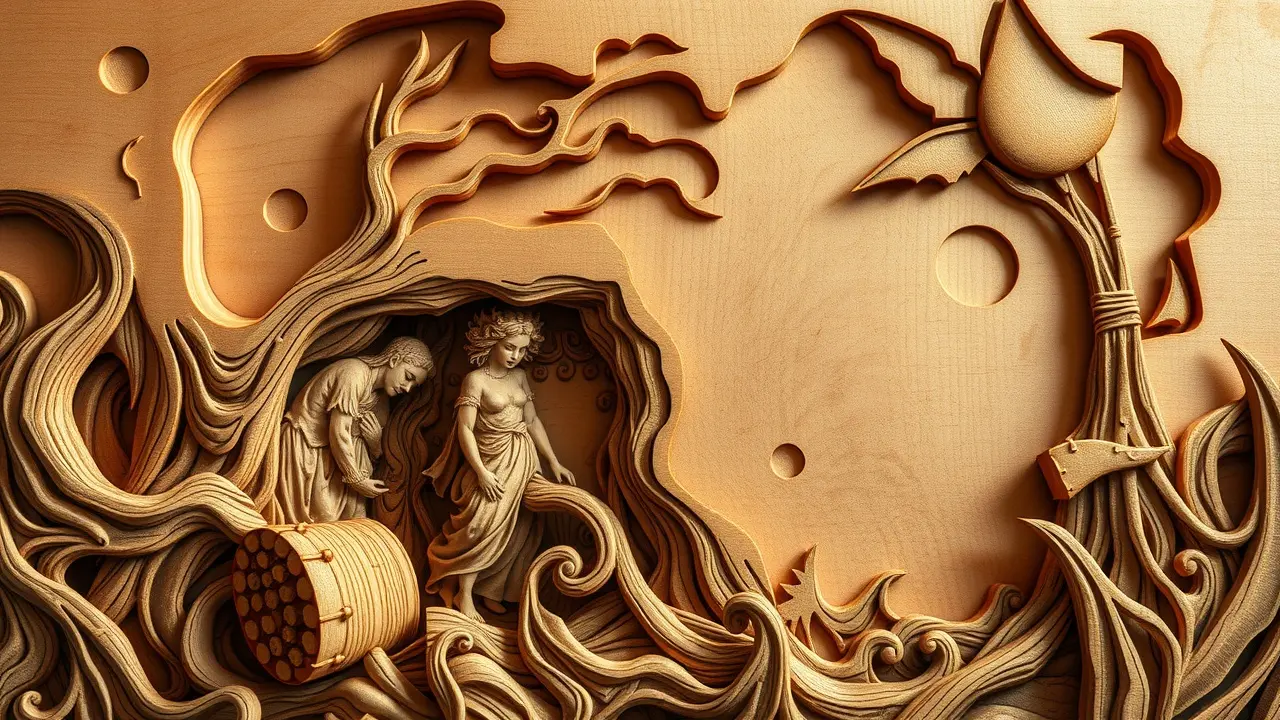 Sonhar com Xilogravura: Descubra o Significado Oculto Xilogravura representando um sonho.