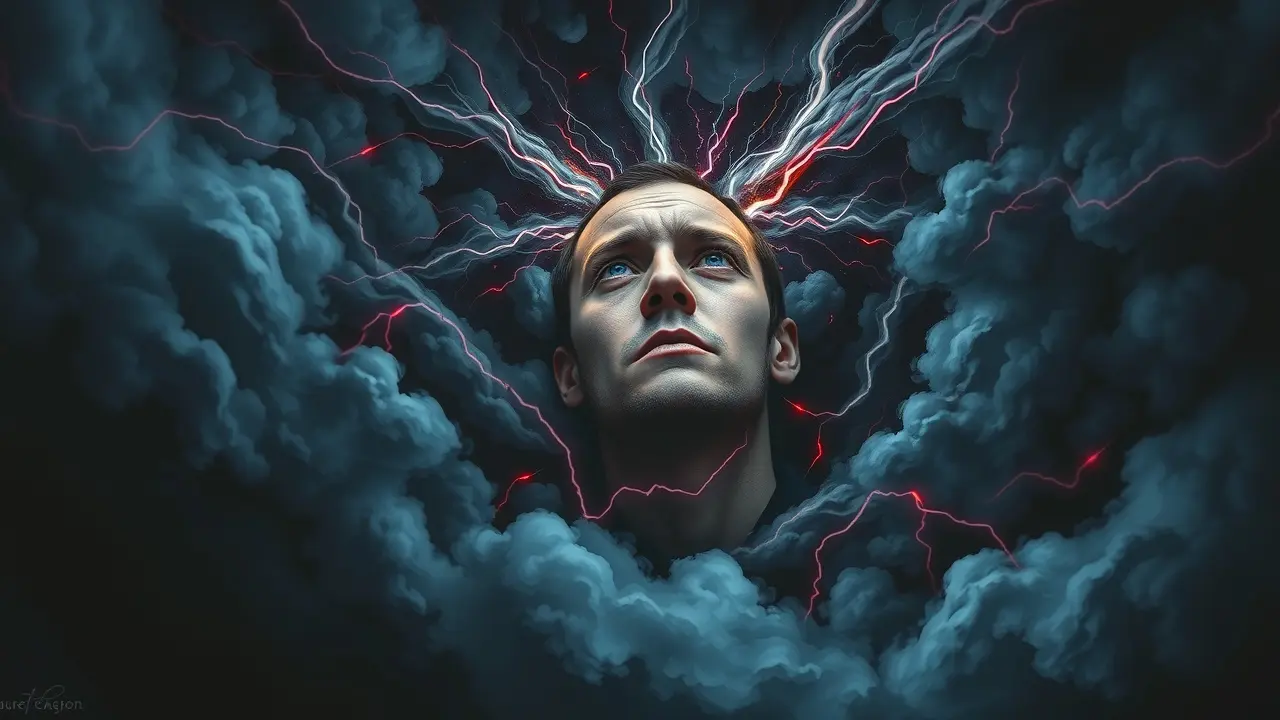 Sonhar com Xingamento: Descubra o Significado Oculto Pessoa angustiada rodeada por palavras agressivas