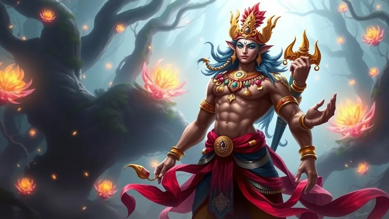 Yaksha em sonho, criatura mitológica