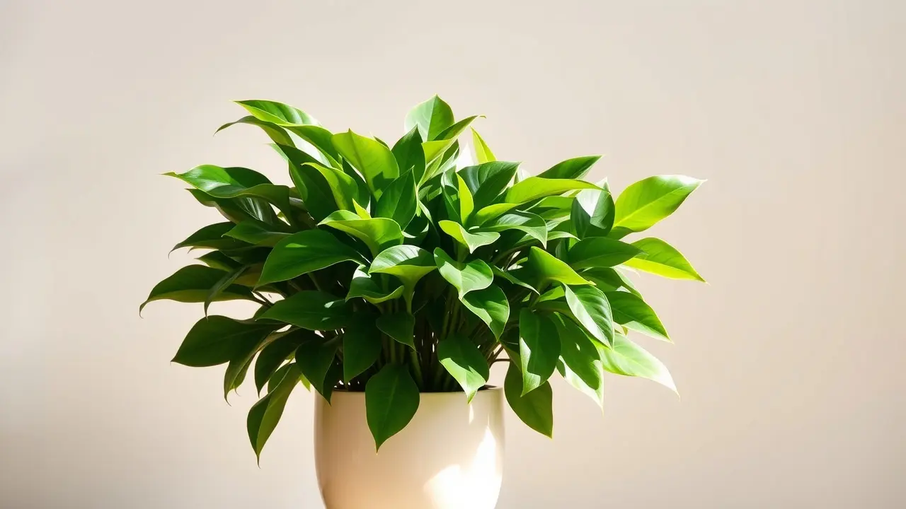 Sonhar com Zamioculca: Desvende os Significados e Simbolismos! Zamioculca exuberante em vaso, simbolizando prosperidade.