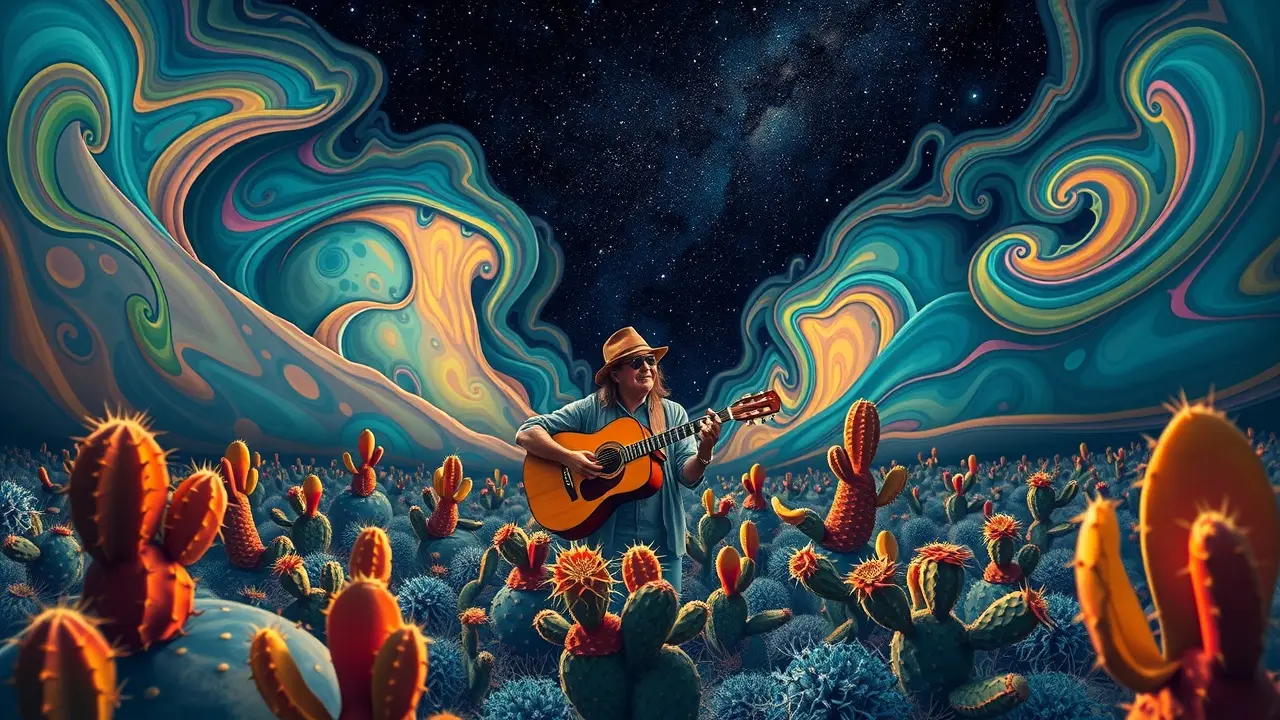 Sonho com Zé Ramalho tocando guitarra no sertão