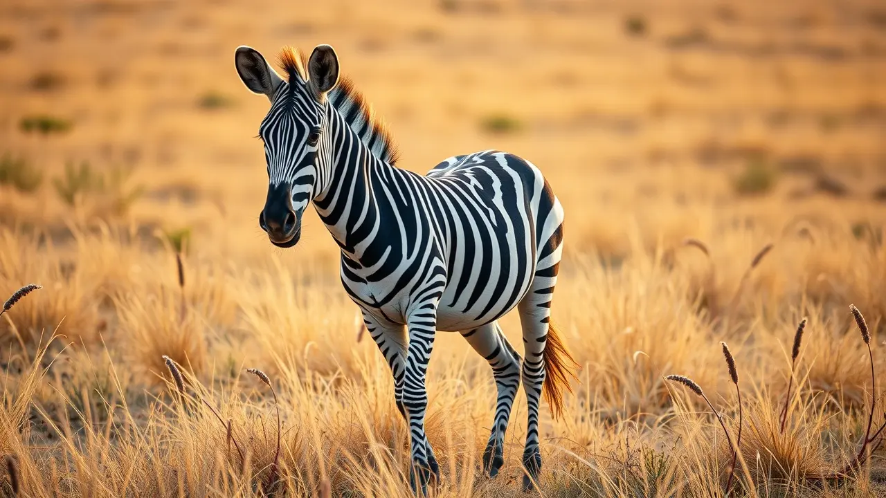 Sonhar com Zebra-de-Grevy: Desvende os Significados Ocultos Zebra-de-Grevy com listras elegantes na savana africana.