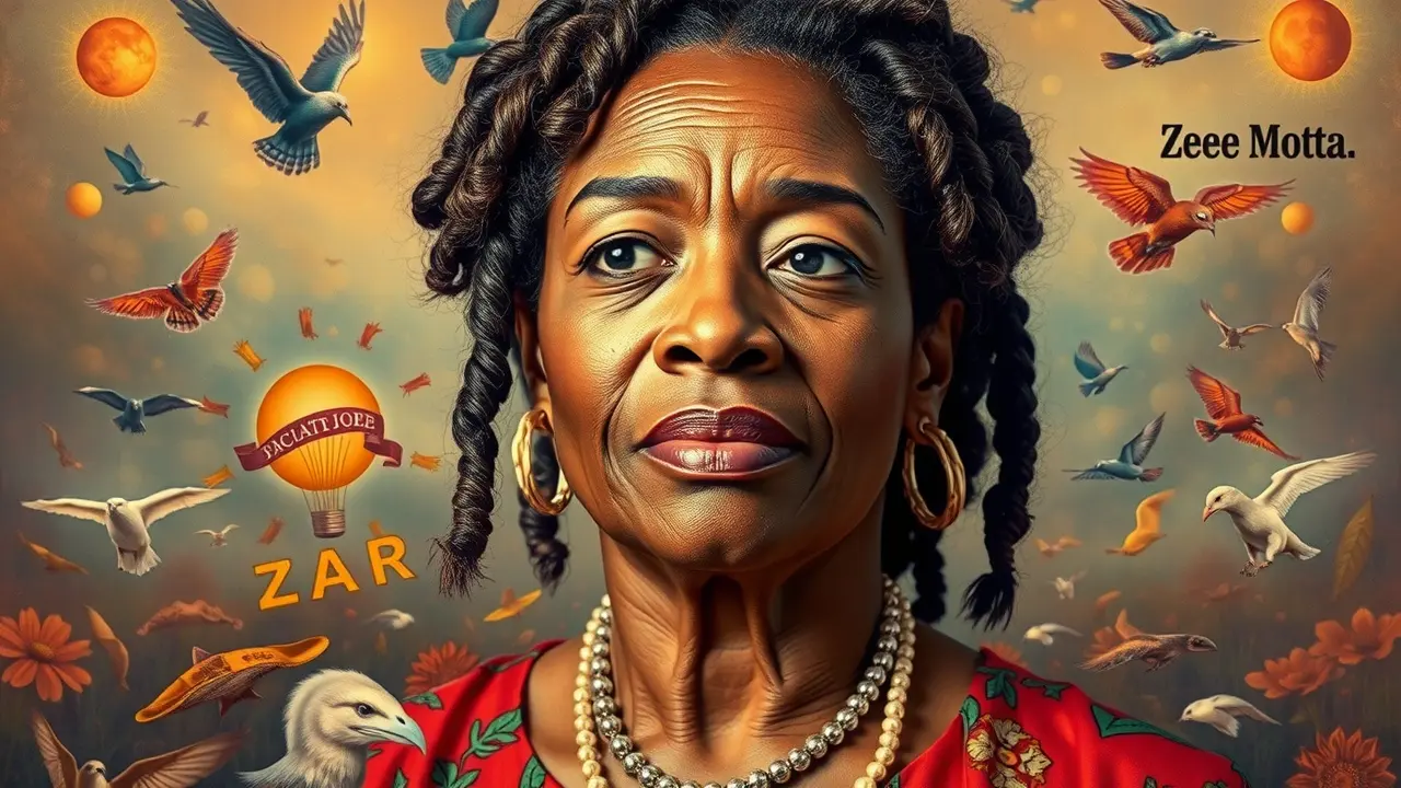 Zezé Motta em um sonho, expressiva e inspiradora